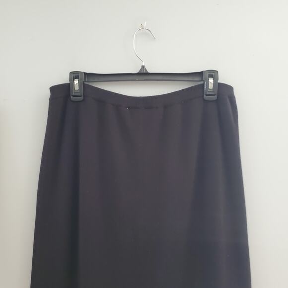 Richard & Company Black Vintage Long Knit Skirt Size XL - Picture 4 of 9